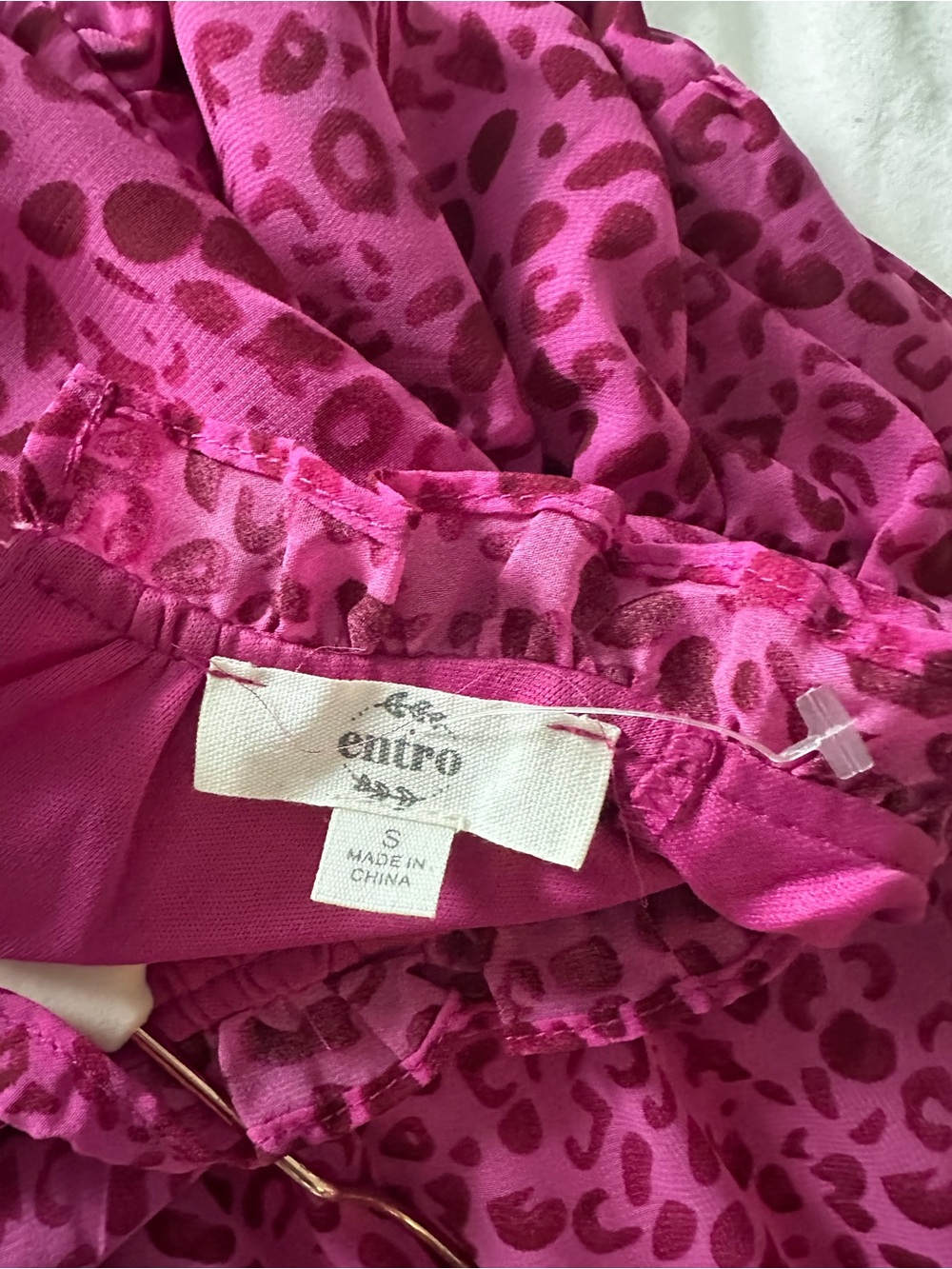 entro Hot Pink Leopard Print Dress - Picture 2 of 6